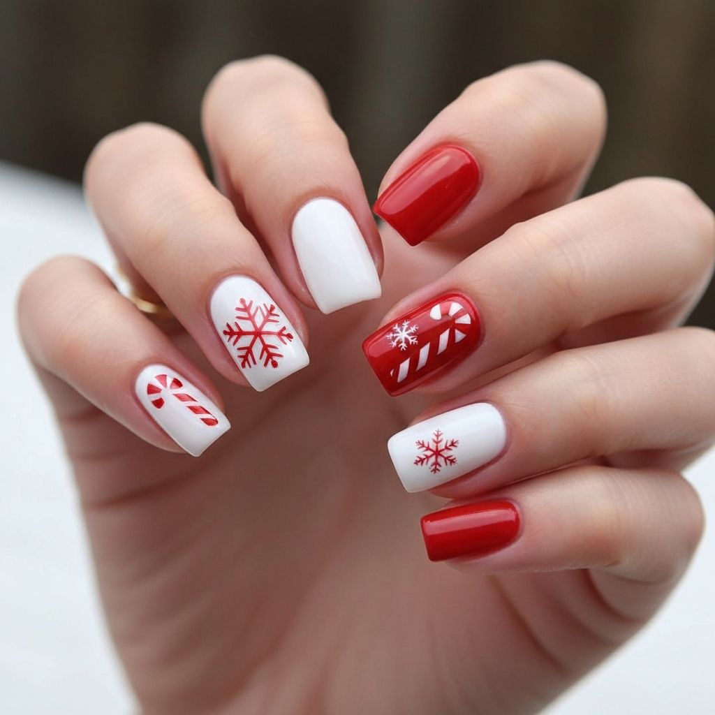 Last-Minute Christmas Nail Ideas You Can Do in 10 Minutes